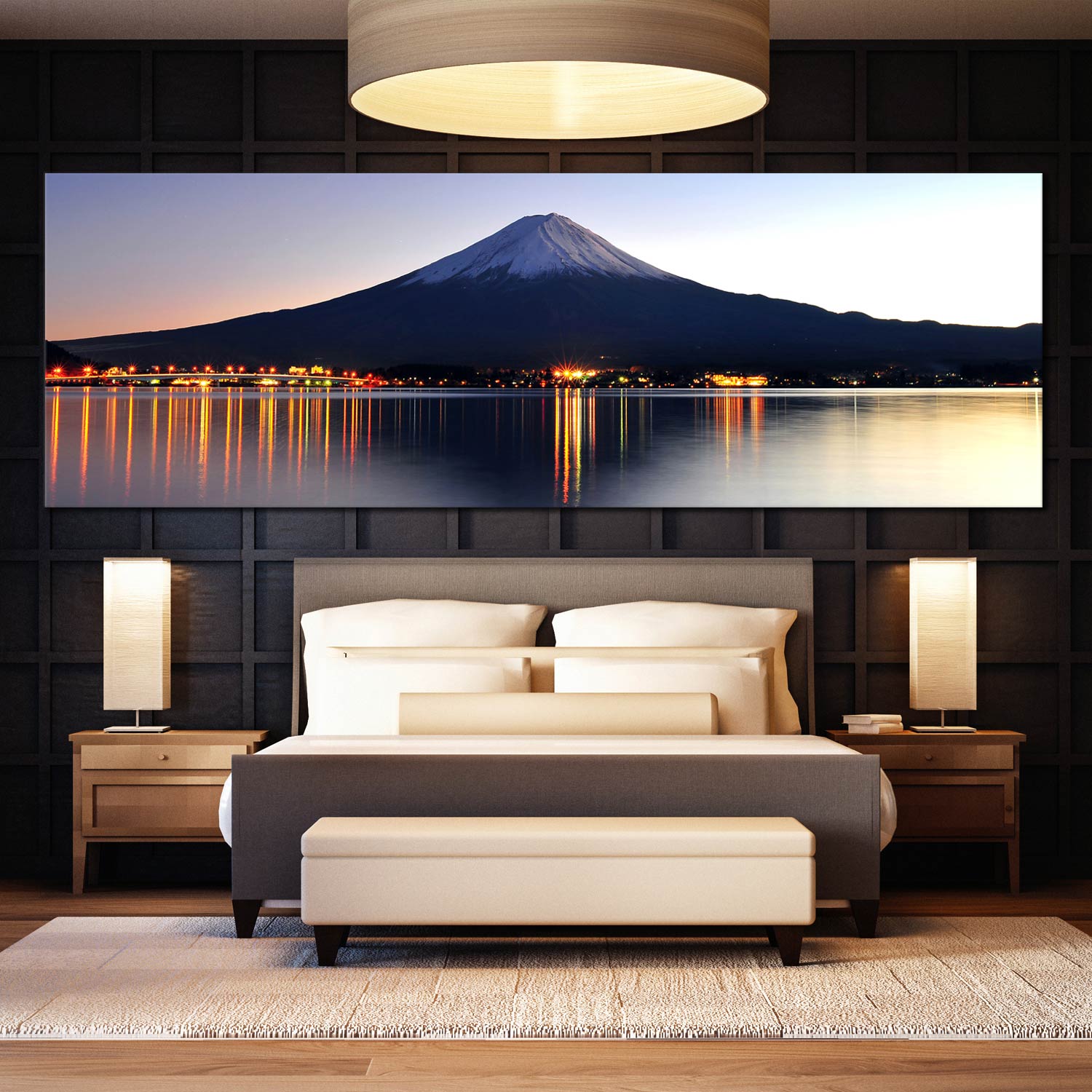 Amazing Mount Fuji Panoramic Canvas Photography Japanese